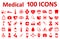 Set Medecine and Health flat icons. Collection health care medical icons -