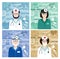 Set of medical avatars