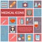 Set of medical flat design icons