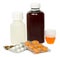 Set of medications for a quick recovery and sustain life. Isolated