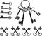 Set of medieval keys