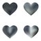 Set of mesh backgrounds hearts