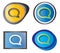 Set of message icons