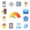 Set of Meter, Water, Modem, Plug, Home, Smart home, Deep, Doorbell, editable icon pack
