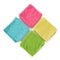 Set of microfiber cleaning cloths.