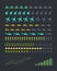 Set of Military Armament Vector Silhouettes