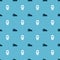 Set Military beret and Balaclava on seamless pattern. Vector