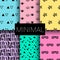 Set of minimal seamless patterns