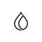 set of minimalist Water Drop Logo vector icon illustration