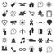 Set of miscellaneous icons in simple design. Vector illustration