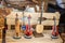 Set of models of wooden musical instruments