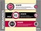 Set modern banners or template of infographics