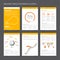 Set of modern brochure flyer design templates