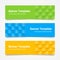 Set of modern colorful horizontal Vector Banners, page headers