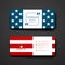 Set of modern design banner template in veterans