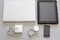 Set of modern devices - laptop, tablet ,charger and phone