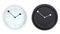 Set of modern round wall clocks