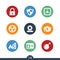 Set of modern security icons