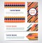 Set of modern striped abstract poster, banners, cards template.