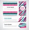 Set of modern striped abstract poster, banners, cards template.