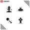 Set of Modern UI Icons Symbols Signs for construction, big, female, pool, shovels