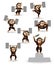 Set monkey love bodybuilding