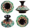 Set of moroccan ceramic vase with mosaic ornament