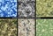 Set of Multicam Camouflage seamless patterns. Camo clothes.