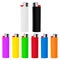 Set of Multicolor closeup cigarette lighters