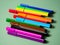 A set of multicolor felt-tip pens