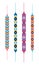 Set of multicolor friendship hippy bracelets