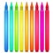 Set of multicolored markers. Stationery