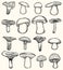 Set of mushroom illustration
