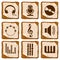 Set of music icons