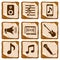 Set of music icons