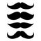 Set of mustache