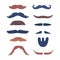 Set Of Mustache And Beard Styles Ranging From Classic To Modern For Promoting Men Grooming Products, Facial Hair Trends