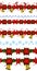 Set of n Seamless Christmas borders