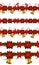 Set of n Seamless Christmas borders