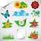Set of Natural, Floral Icons Clipart
