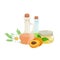 Set of natural organic hand made soap with olives vector illustration, body beauty care concept, nature cosmetics aroma