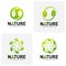 Set of Nature Leaf Green Logo Design Concepts. Environment Logo Template Vector. Icon Symbol