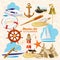 Set of nautical elements