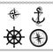 Set of nautical symbols