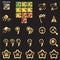 Set of navigational icons