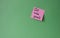 Set New Goals symbol. Concept words Set New Goals on pink steaky note. Beautiful green background. Business and Set New Goals