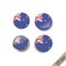 Set of NEW ZEALAND flags round badges.