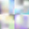 Set of Nice Pastel Mesh Gradient - vector illustration