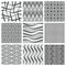 Set of nine geometrical patterns