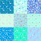 Set of nine seamless patterns